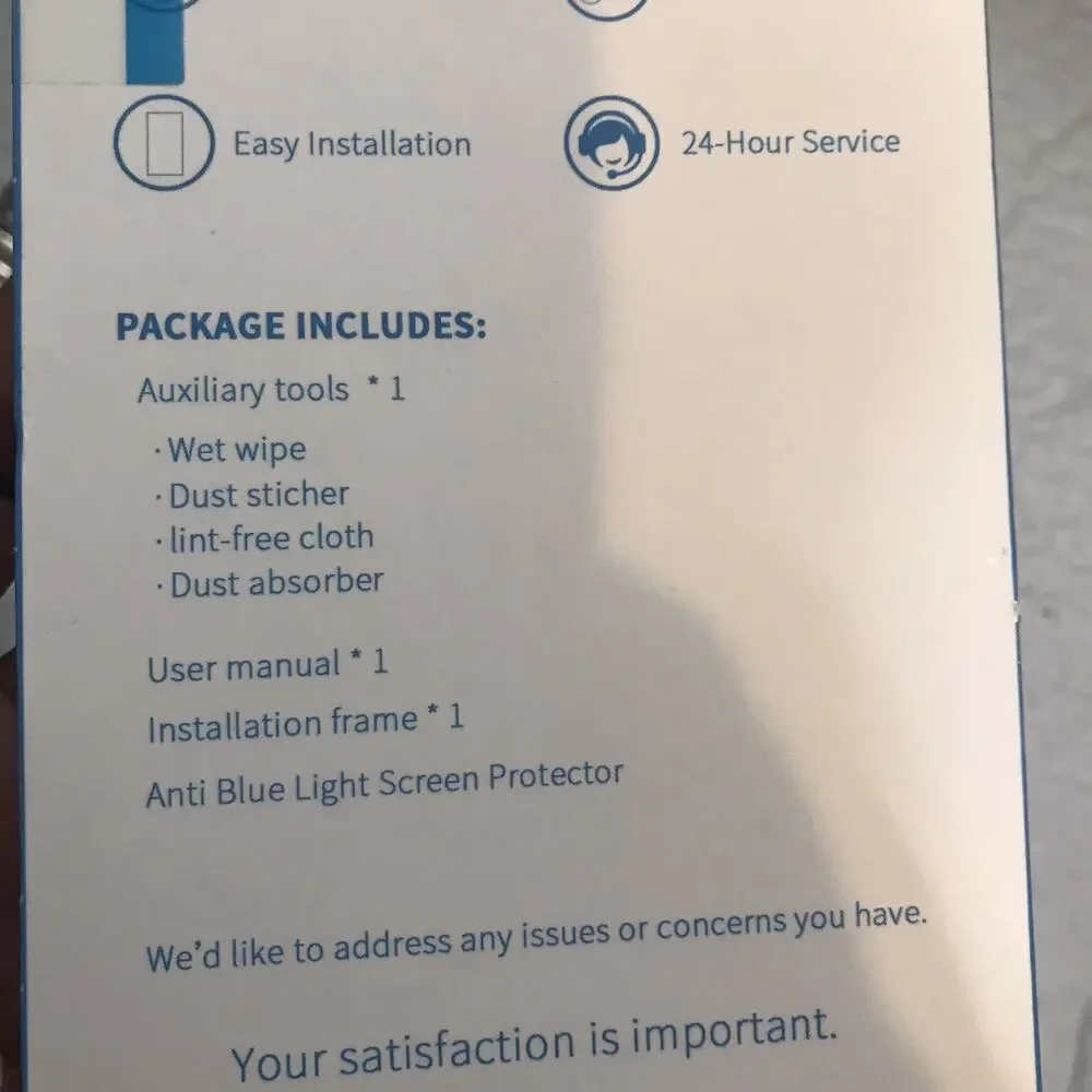 iPhone 16 Plus Blue Light Screen Protector,HD Tempered Glass Anti Blue Light6.7